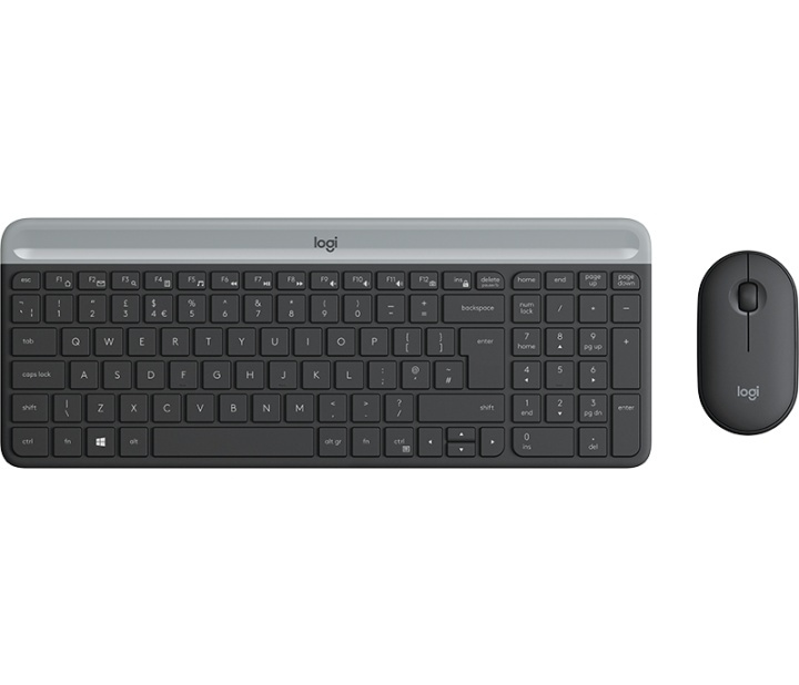 Logitech MK470 Slim Wireless Combo tangentbord RF Trådlös QWERTY Dansk, Finsk, N ryhmässä TIETOKOONET & TARVIKKEET / Hiiret & Näppäimistöt / Näppäimistöt / Paketti @ TP E-commerce Nordic AB (A15639)