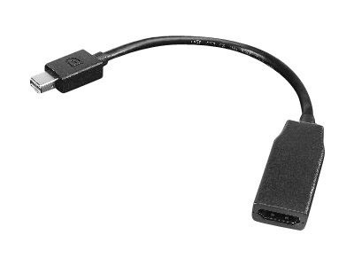 Lenovo 0B47089 videokabeladapter 0,2 m Mini DisplayPort HDMI Svart ryhmässä TIETOKOONET & TARVIKKEET / Kaapelit & Sovittimet / DisplayPort / Sovittimet @ TP E-commerce Nordic AB (A15987)