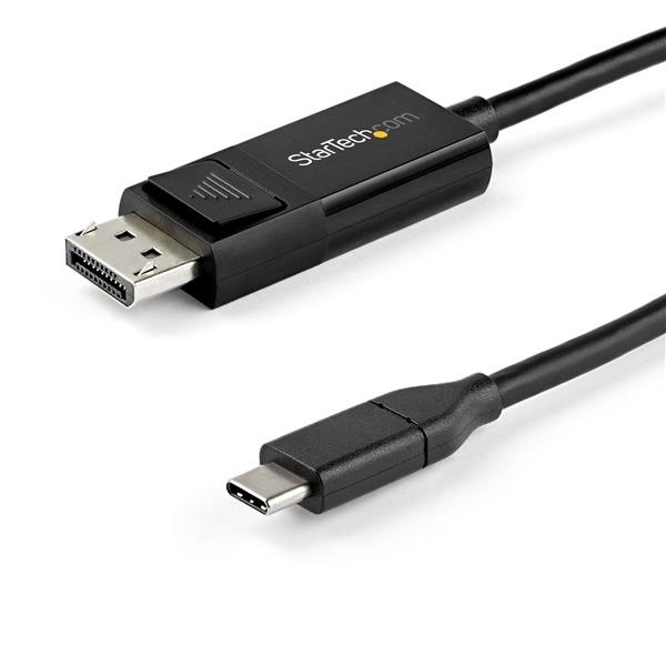 StarTech.com 2 m USB-C till DisplayPort 1.4-kabel - dubbelriktad ryhmässä TIETOKOONET & TARVIKKEET / Kaapelit & Sovittimet / DisplayPort / Kaapelit @ TP E-commerce Nordic AB (A15992)