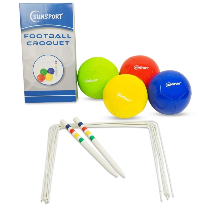 Sunsport Football Croquet ryhmässä LELUT, TUOTTEET LAPSILLE JA VAUVOILLE / Ulkoleut / Puutarhalelut @ TP E-commerce Nordic AB (A16253)