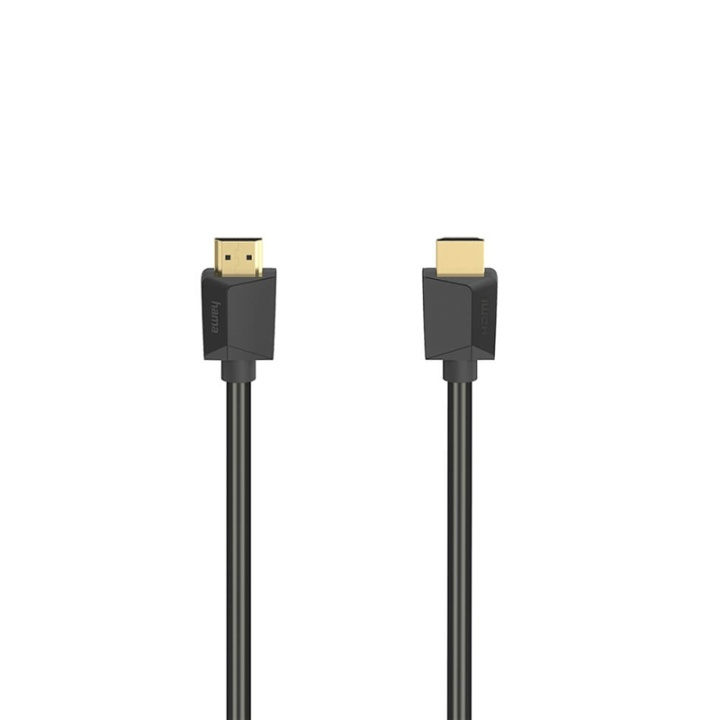 HAMA Johto HDMI Ultra High Speed 8K 48Gbit/s Musta 1.0m ryhmässä KODINELEKTRONIIKKA / Kaapelit & Sovittimet / HDMI / Kaapelit @ TP E-commerce Nordic AB (A16270)