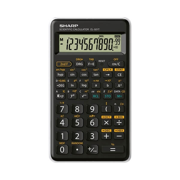 Sharp Kalkylator EL501TBWH ryhmässä KOTI, TALOUS JA PUUTARHA / Toimistotuotteet / Työpöydälle @ TP E-commerce Nordic AB (A16325)