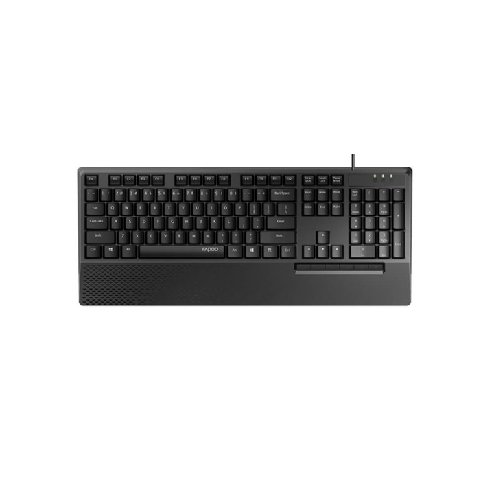 Rapoo Keyboard/Mice Set NX2000 Wired Black ryhmässä TIETOKOONET & TARVIKKEET / Hiiret & Näppäimistöt / Näppäimistöt / Langalliset @ TP E-commerce Nordic AB (A16341)