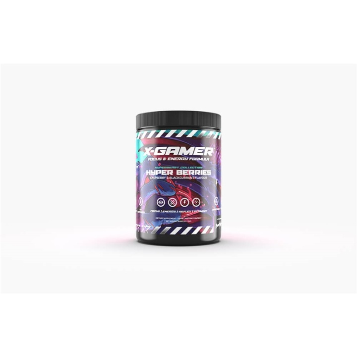 X-Gamer X-Tubz Hyper Berries 600g ryhmässä TIETOKOONET & TARVIKKEET / GAMING / Pelaajien energiajuomat @ TP E-commerce Nordic AB (A16373)