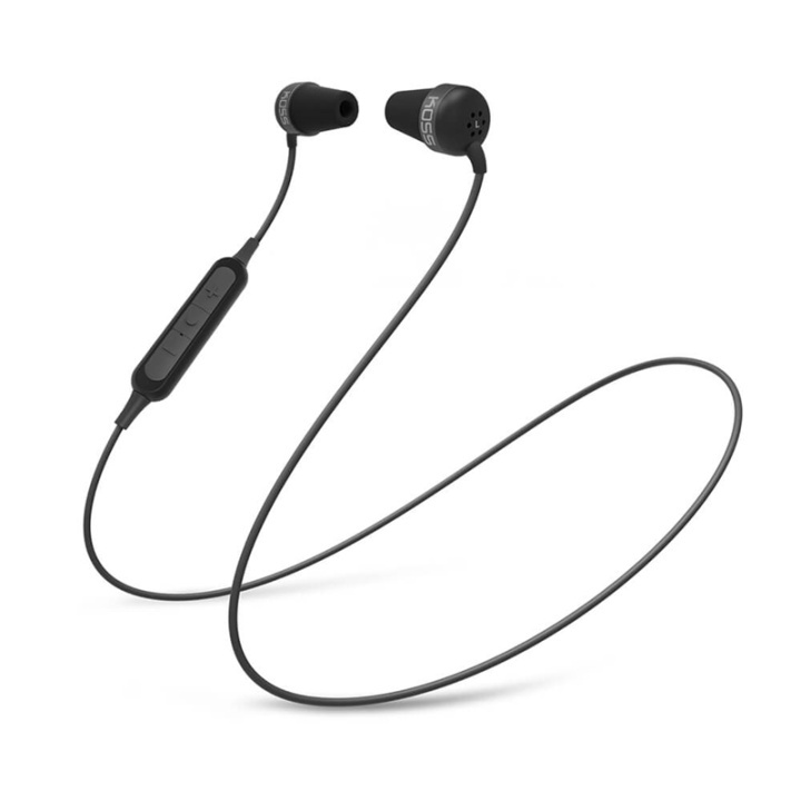 Koss Hörlur In-Ear The Plug BT Svart ryhmässä KODINELEKTRONIIKKA / Ääni & Kuva / Kuulokkeet & Tarvikkeet / Kuulokkeet @ TP E-commerce Nordic AB (A16415)