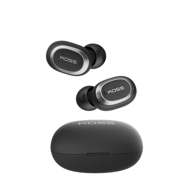 KOSS Kuuloke TWS250i In-Ear Mic True Wireless Black ryhmässä KODINELEKTRONIIKKA / Ääni & Kuva / Kuulokkeet & Tarvikkeet / Kuulokkeet @ TP E-commerce Nordic AB (A16421)