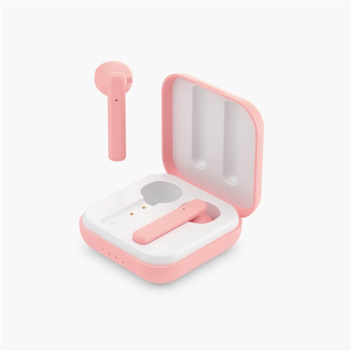 LEDWOOD Hörlur Hubble TWS True Wireless In-Ear Rosa Mic ryhmässä KODINELEKTRONIIKKA / Ääni & Kuva / Kuulokkeet & Tarvikkeet / Kuulokkeet @ TP E-commerce Nordic AB (A16422)