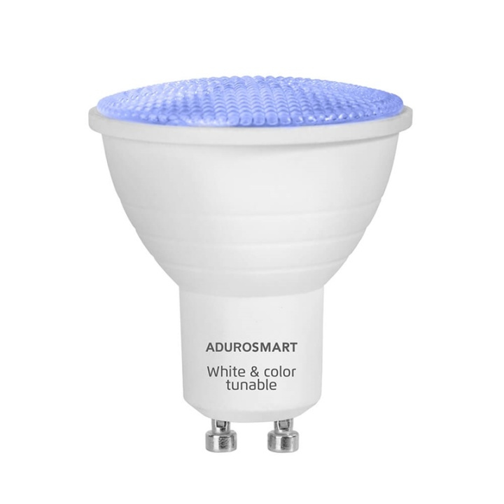 Adurosmart Lampa GU10 RGBW Dimbar Zigbee ryhmässä KOTI, TALOUS JA PUUTARHA / Älykodit / Älykäs valaistus @ TP E-commerce Nordic AB (A16509)