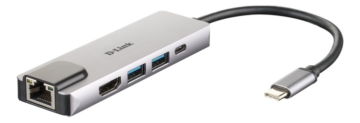5-in-1 USB-C Hub with HDMI/Ethernet and Power Delivery ryhmässä TIETOKOONET & TARVIKKEET / Tietokonetarvikkeet / USB-telakat @ TP E-commerce Nordic AB (A16579)
