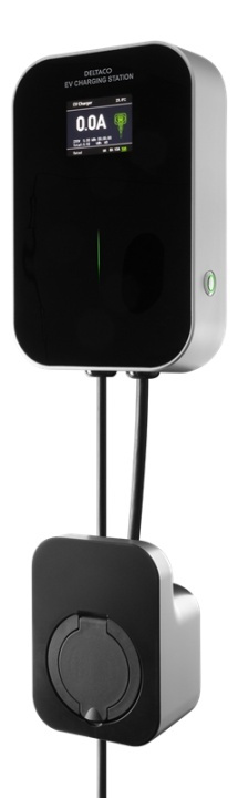 DELTACO e-Charge sähköauton kotilatausasema, tyyppi 2, 1-vaihe, musta ryhmässä AUTO / Sähköauton lautauskaapelit ja latauslaatikot @ TP E-commerce Nordic AB (A16683)