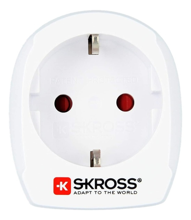 SKross Country Adapter Europe to Denmark ryhmässä KOTI, TALOUS JA PUUTARHA / Sähkö & Valaistus / Matkasovittimet @ TP E-commerce Nordic AB (A16744)