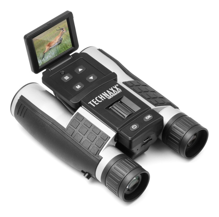 Technaxx FullHD Binoculars with display TX-142 ryhmässä URHEILU, VAPAA-AIKA JA HARRASTUS / Ulkoilu / Kiikarit @ TP E-commerce Nordic AB (A16810)