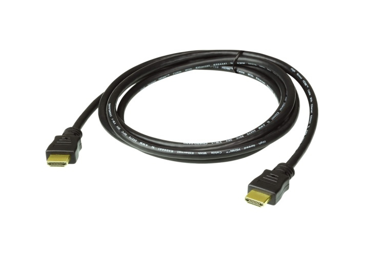 ATEN 1M HDMI 2.0 Cable M/M 30AWG Gold Black ryhmässä KODINELEKTRONIIKKA / Kaapelit & Sovittimet / HDMI / Kaapelit @ TP E-commerce Nordic AB (A16819)