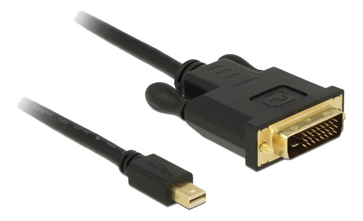 Delock Kabel mini DisplayPort 1.1 Stecker > DVI 24+1 Stecker 2 m ryhmässä TIETOKOONET & TARVIKKEET / Kaapelit & Sovittimet / DisplayPort / Kaapelit @ TP E-commerce Nordic AB (A16822)