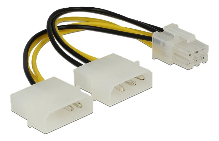 Delock Power cable for PCI Express Card 15cm ryhmässä TIETOKOONET & TARVIKKEET / Kaapelit & Sovittimet / Sisäinen / Virtajohdot & Sovittimet @ TP E-commerce Nordic AB (A16834)