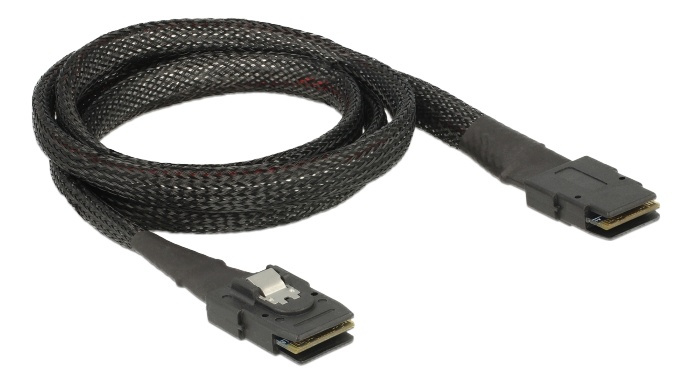 Delock Cable Mini SAS SFF-8087 > Mini SAS SFF-8087 1 m ryhmässä TIETOKOONET & TARVIKKEET / Kaapelit & Sovittimet / Sisäinen / SATA @ TP E-commerce Nordic AB (A16838)