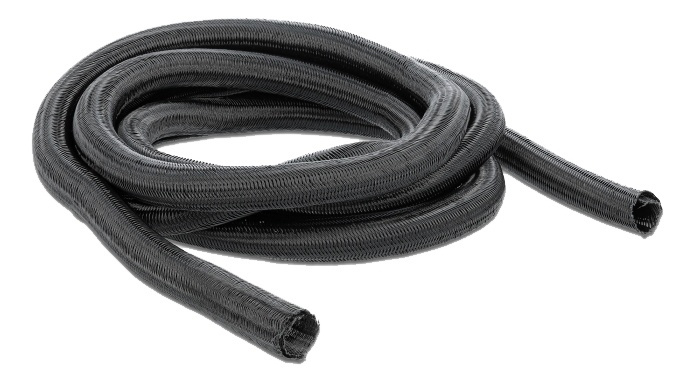 Delock Braided Sleeving self-closing 5 m x 19 mm black ryhmässä KODINELEKTRONIIKKA / Kaapelit & Sovittimet / Kaapelinhallinta @ TP E-commerce Nordic AB (A16840)