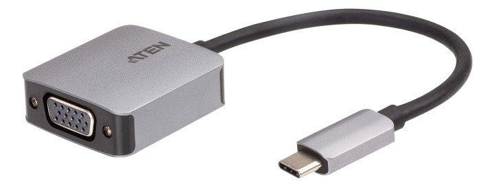 ATEN USB-C to VGA Adapter ryhmässä TIETOKOONET & TARVIKKEET / Kaapelit & Sovittimet / USB / USB-C @ TP E-commerce Nordic AB (A16845)