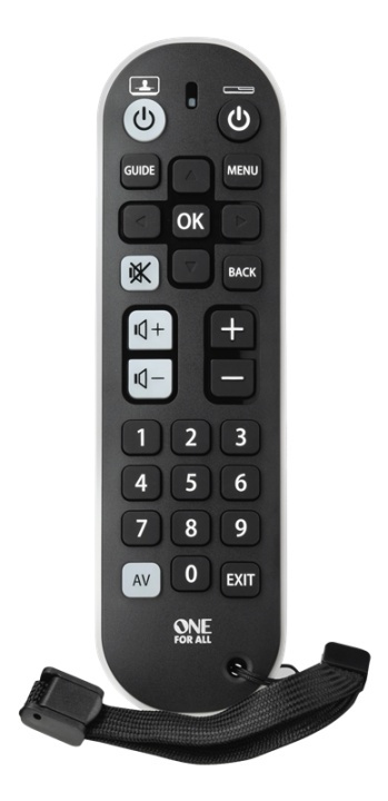 One For All URC 6820 Universal Remote Control Zapper+ ryhmässä KODINELEKTRONIIKKA / Ääni & Kuva / TV & Tarvikkeet / Kaukosäätimet @ TP E-commerce Nordic AB (A16853)