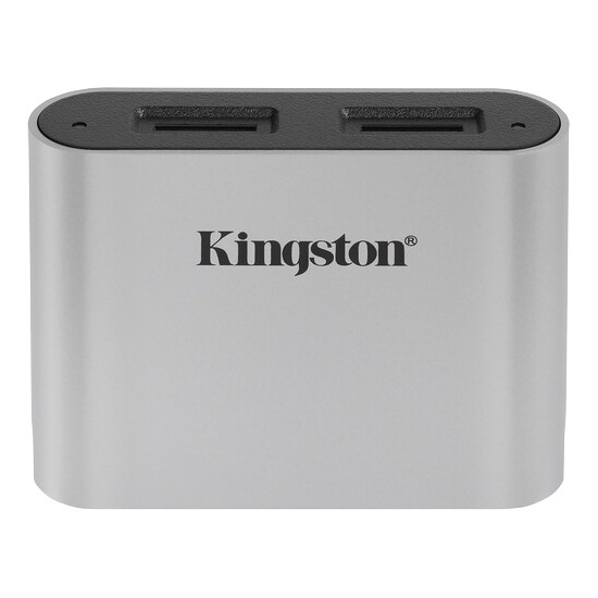 Kingston USB3.2 Gen1 Workflow Dual-Slot microSDHC/SDXC UHS-II Card Rea ryhmässä KODINELEKTRONIIKKA / Tallennusvälineet / Kortinlukijat @ TP E-commerce Nordic AB (A16883)