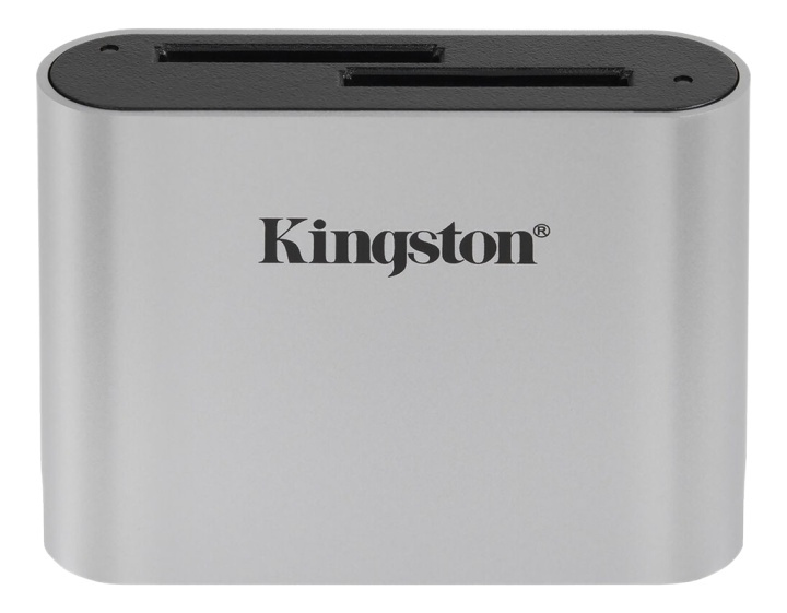 Kingston USB3.2 Gen1 Workflow Dual-Slot SDHC/SDXC UHS-II Card Reader ryhmässä KODINELEKTRONIIKKA / Tallennusvälineet / Kortinlukijat @ TP E-commerce Nordic AB (A16884)