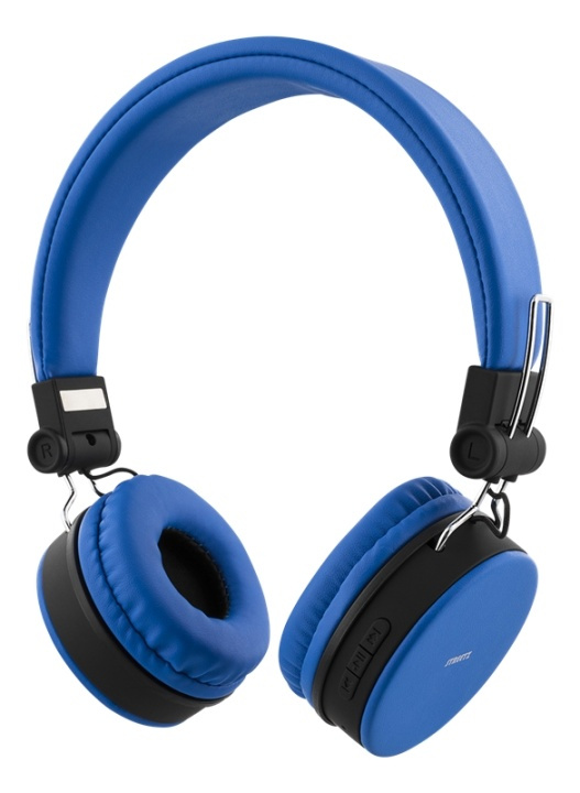 STREETZ BT-kuulokemikrofoni, kokoon taittuva, on-ear, 3,5mm, sininen ryhmässä KODINELEKTRONIIKKA / Ääni & Kuva / Kuulokkeet & Tarvikkeet / Kuulokkeet @ TP E-commerce Nordic AB (A16952)