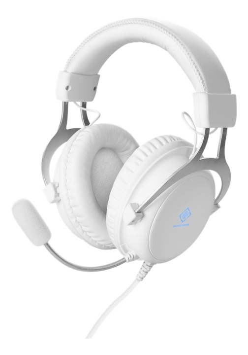 WHITE LINE WH85 Stereo gaming headset, 57mm drivers, white ryhmässä TIETOKOONET & TARVIKKEET / GAMING / Kuulokkeet @ TP E-commerce Nordic AB (A16958)