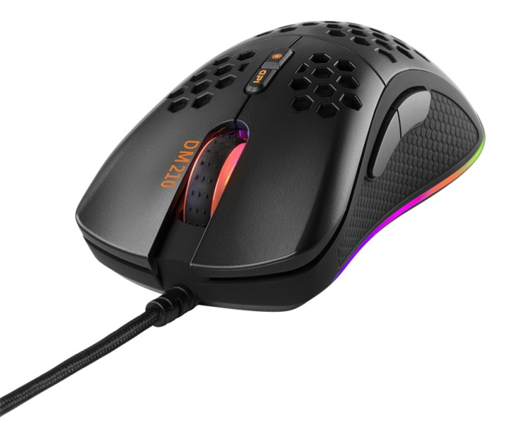 DELTACO GAMING DM210 lightweight gaming mouse, RGB, black ryhmässä TIETOKOONET & TARVIKKEET / GAMING / Hiiret @ TP E-commerce Nordic AB (A16991)