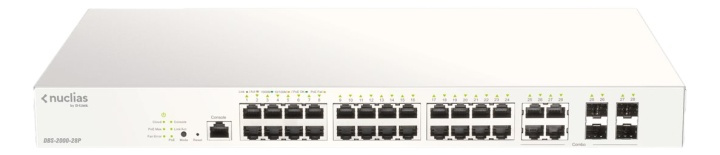 28-Port Gigabit PoE+ Nuclias Smart Managed Switch including 4x 1G Com ryhmässä TIETOKOONET & TARVIKKEET / Verkko / Kytkimet / 10/100/1000Mbps @ TP E-commerce Nordic AB (A17066)