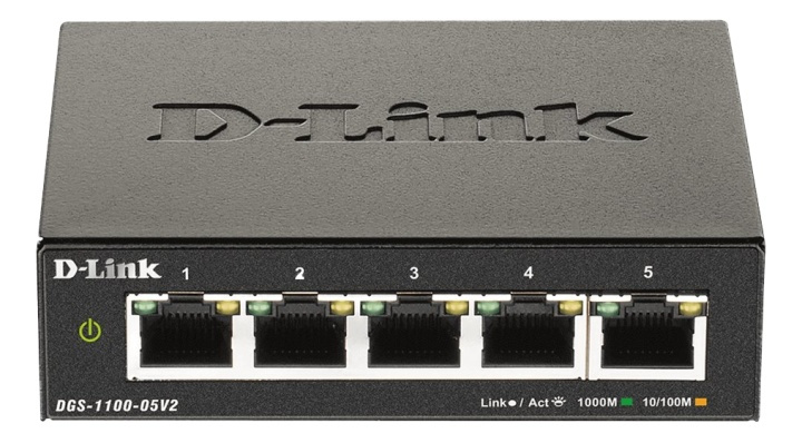 D-Link 5-Port Gigabit Smart Managed Switch ryhmässä TIETOKOONET & TARVIKKEET / Verkko / Kytkimet / 10/100/1000Mbps @ TP E-commerce Nordic AB (A17079)