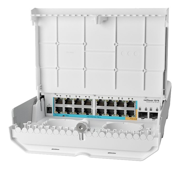 MikroTik CRS318-1Fi-15Fr-2S-OUT outdoor 18p switch 15 PoE and SFP ryhmässä TIETOKOONET & TARVIKKEET / Verkko / Kytkimet @ TP E-commerce Nordic AB (A17087)