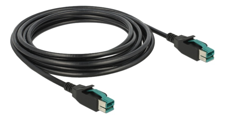 Delock PoweredUSB cable male 12 V > PoweredUSB male 12 V 4 m for POS p ryhmässä TIETOKOONET & TARVIKKEET / Tulostimet & Tarvikkeet / Tulostimet / Tarratulostimet & Tarvikkeet / Kirjoitusvälineet & Tarvikkeet @ TP E-commerce Nordic AB (A17135)