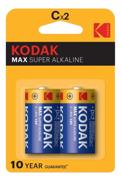 Kodak Kodak MAX alkaline C battery (2 pack) ryhmässä KODINELEKTRONIIKKA / Paristot & Laturit / Akut / Muut @ TP E-commerce Nordic AB (A17157)