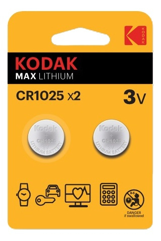 Kodak Kodak Max lithium CR1025 battery (2 pack) ryhmässä KODINELEKTRONIIKKA / Paristot & Laturit / Akut / Nappiparistot @ TP E-commerce Nordic AB (A17161)