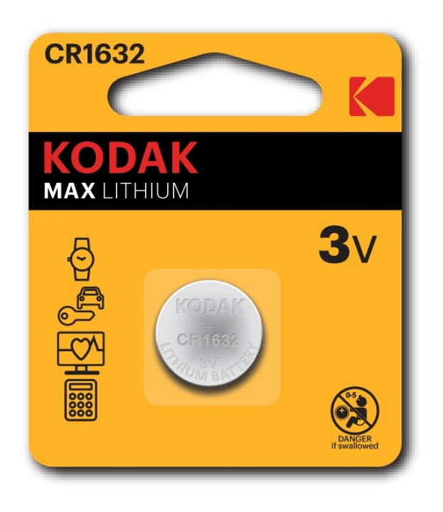 Kodak Kodak Max lithium CR1632 battery (2 pack) ryhmässä KODINELEKTRONIIKKA / Paristot & Laturit / Akut / Nappiparistot @ TP E-commerce Nordic AB (A17165)