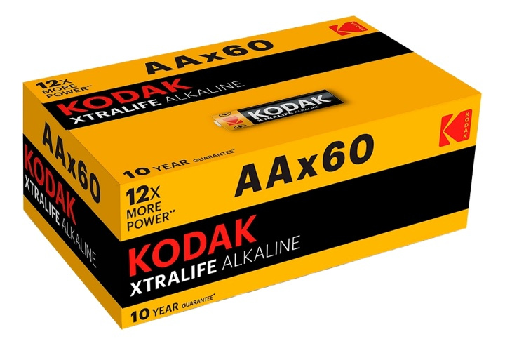 Kodak XTRALIFE alkaline AA battery (60 pack) ryhmässä KODINELEKTRONIIKKA / Paristot & Laturit / Akut / AA @ TP E-commerce Nordic AB (A17173)
