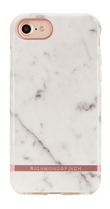 Richmond & Finch White Marble iPhone 12 mini ryhmässä ÄLYPUHELIMET JA TABLETIT / Puhelimen suojakotelo / Apple / iPhone 12 Mini / Kuoret @ TP E-commerce Nordic AB (A17245)