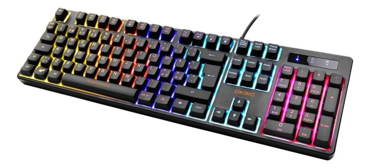 DELTACO GAMING DK310 Mechanical keyboard, Red switches, RGB, black ryhmässä TIETOKOONET & TARVIKKEET / GAMING / Näppäimistöt @ TP E-commerce Nordic AB (A17304)