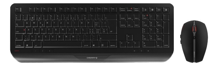 CHERRY Gentix Desktop wireless keyboard and mouse combo kit, black ryhmässä TIETOKOONET & TARVIKKEET / Hiiret & Näppäimistöt / Näppäimistöt / Paketti @ TP E-commerce Nordic AB (A17315)