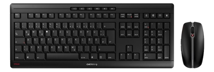 Cherry Stream Desktop, keyboard and mouse combo kit, black ryhmässä TIETOKOONET & TARVIKKEET / Hiiret & Näppäimistöt / Näppäimistöt / Paketti @ TP E-commerce Nordic AB (A17316)