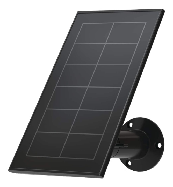 ARLO ESSENTIAL SOLAR PANEL BLACK ryhmässä KOTI, TALOUS JA PUUTARHA / Hälytys ja turvallisuus / Valvontakamerat / Digitaalinen (verkko) / Tarvikkeet @ TP E-commerce Nordic AB (A17356)