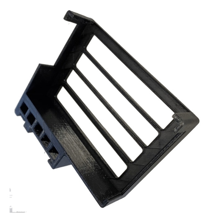 winther3d ER-X router DIN mount 3D printed black plastic ryhmässä TIETOKOONET & TARVIKKEET / Verkko / Reititin @ TP E-commerce Nordic AB (A17382)