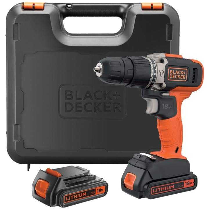 Black & Decker Slagborrmaskin 18V lithium-ion ryhmässä KOTI, TALOUS JA PUUTARHA / Työkalut & Tee itse / Porakoneet @ TP E-commerce Nordic AB (A17557)