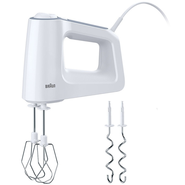 Braun Elvisp 500w Vit HM3100WH ryhmässä KOTI, TALOUS JA PUUTARHA / Kodinkoneet / Yleiskoneet ja monitoimikoneet / Sähkövatkaimet @ TP E-commerce Nordic AB (A17566)