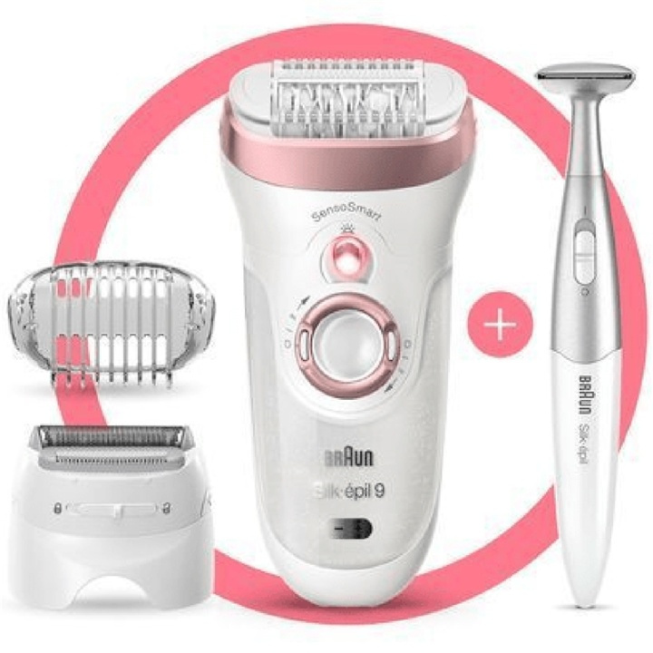 Braun Epilator Silk-Epil 9 SensoSmar ryhmässä KAUNEUS JA TERVEYS / Hiukset &Stailaus / Karvanpoisto / Epilaattorit @ TP E-commerce Nordic AB (A17573)