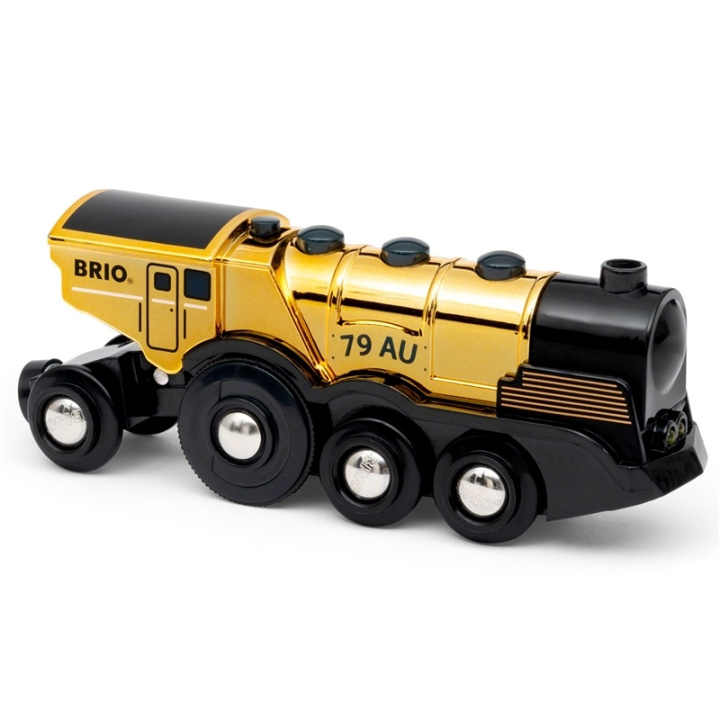 Brio 33630 Mighty Gold Action Locom ryhmässä LELUT, TUOTTEET LAPSILLE JA VAUVOILLE / Leikkikalut, Askartelu &Pelit / Rakennuslelut / Brio junaradat @ TP E-commerce Nordic AB (A17608)