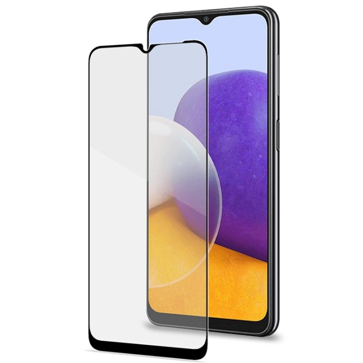 Celly Härdat glas Galaxy A22 5G ryhmässä ÄLYPUHELIMET JA TABLETIT / Puhelimen suojakotelo / Samsung @ TP E-commerce Nordic AB (A17646)