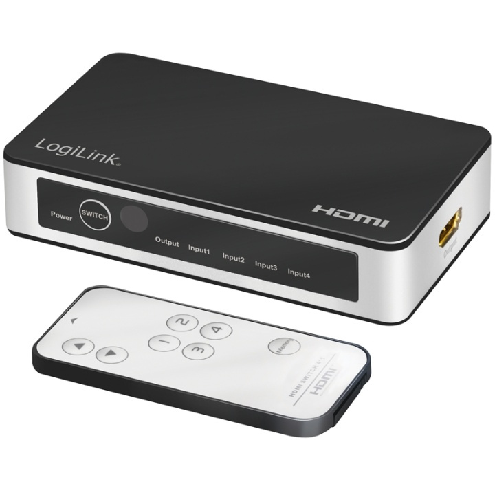 LogiLink HDMI-switch 4 in 1 ut. 4K/60Hz ryhmässä TIETOKOONET & TARVIKKEET / Kaapelit & Sovittimet / Adapterit @ TP E-commerce Nordic AB (A17904)