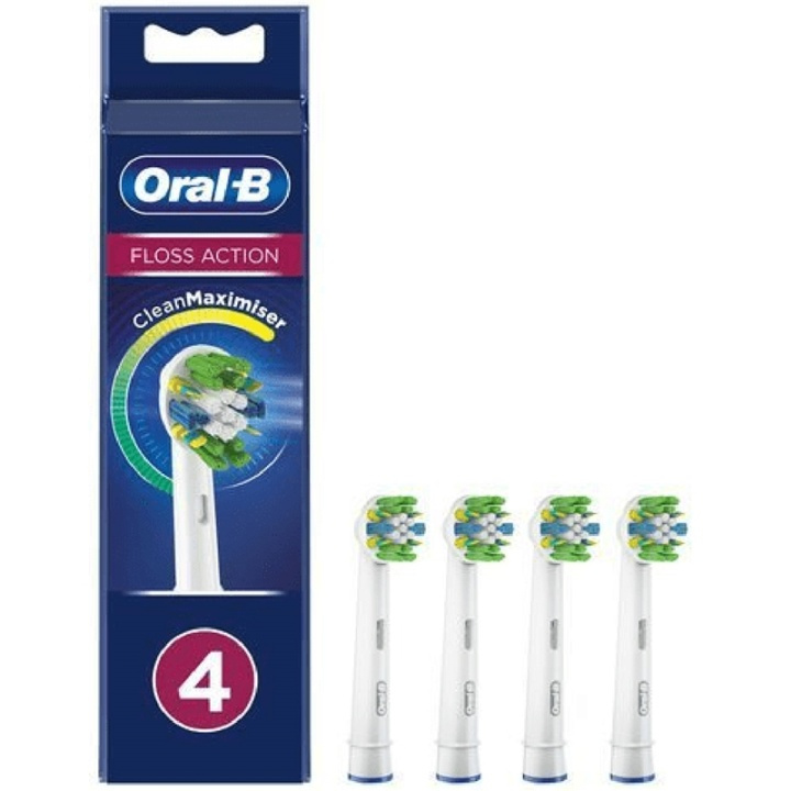 Oral B Borsthuvud Floss Action 4st ryhmässä KAUNEUS JA TERVEYS / Suunhoito / Sähköhammasharjat Tarvikkeet @ TP E-commerce Nordic AB (A17944)