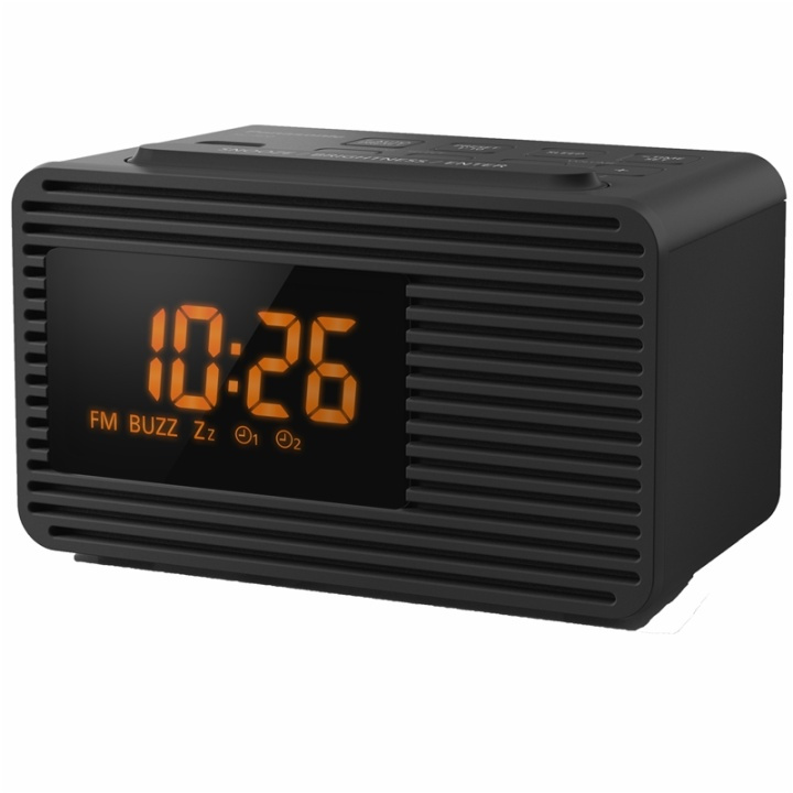 Panasonic FM Clock Radio ryhmässä KODINELEKTRONIIKKA / Ääni & Kuva / Kotiteatteri, HiFi ja kannettavat / Radio & Herätyskellot / Kelloradio @ TP E-commerce Nordic AB (A17966)